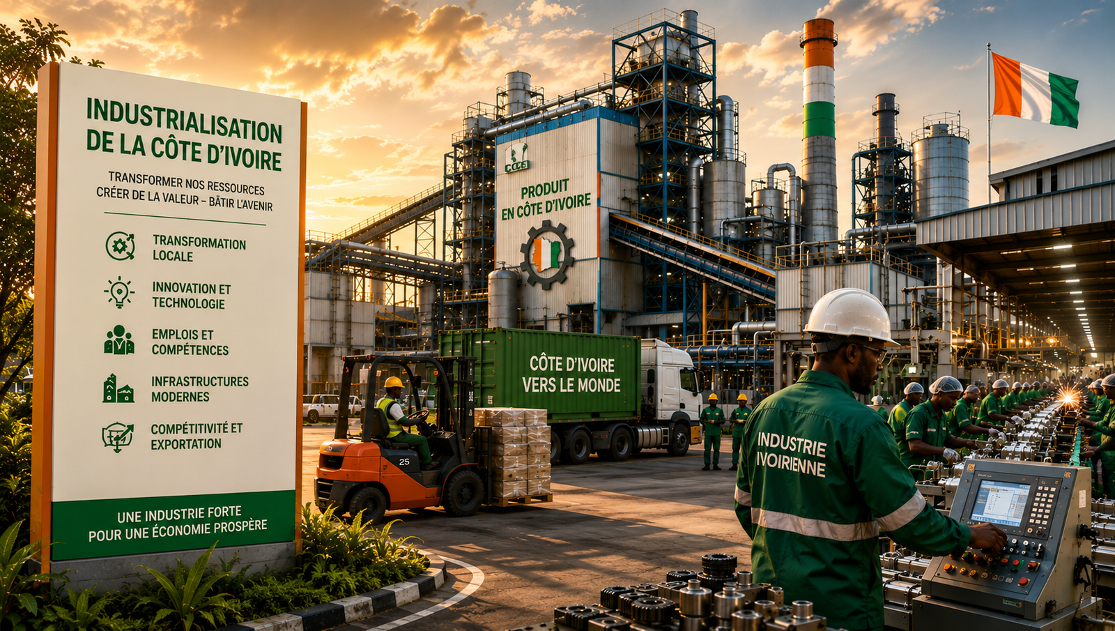 Industrialisation usines Côte d'Ivoire
